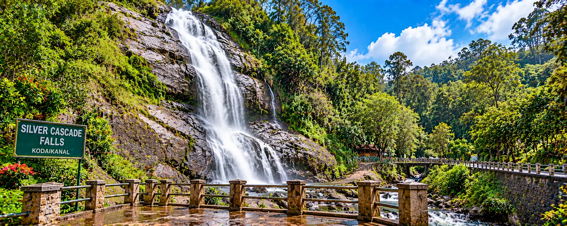 Silver Cascade Falls Kodaikanal